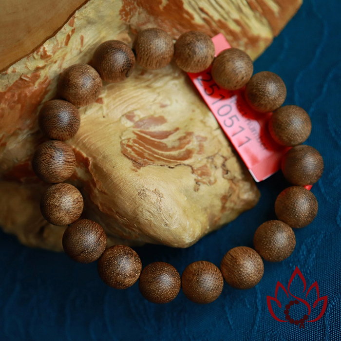 Vòng Trầm Hương Hạt Tròn | 10 Ly | Trầm Tốc Kiến Tự Nhiên Lâu Năm